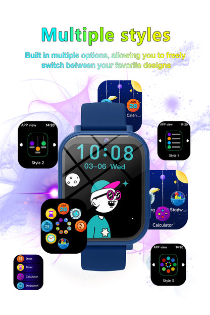 New Fashion Smart Watch For Children Games HD Screen Camera Flashlight Sleep Monitor Alarm Kids Birthday Holiday Gift Boy Girl