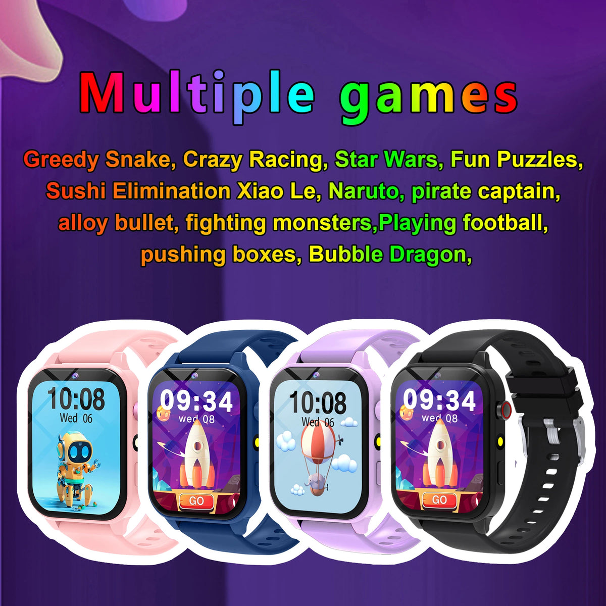 SIMSONLAB New Camera Smart Watch For Kids Games HD Touch Screen Sleep Monitor Flashlight Alarm Clock Partner Birthday Gift Boy